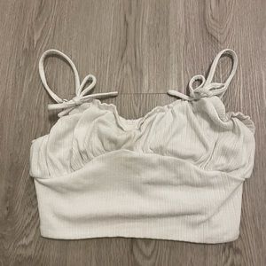 White crop top